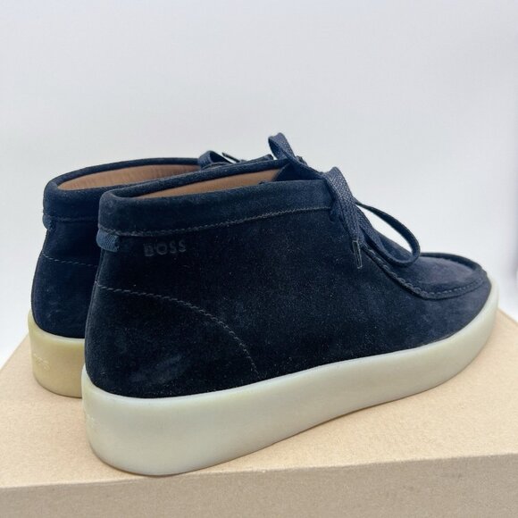 Hugo Boss Clay Chukka Sneaker Men's Navy Suede Lace Up Desert Boots Shoes US 9 - Picture 6 of 12